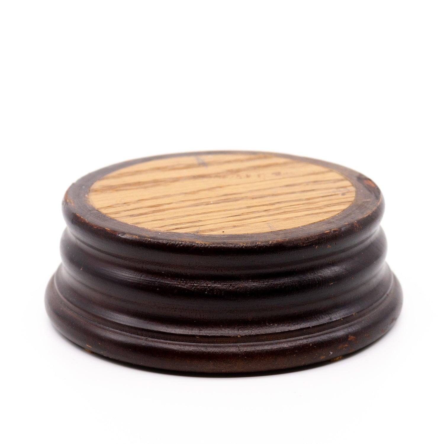 Brown Round Wood Riser