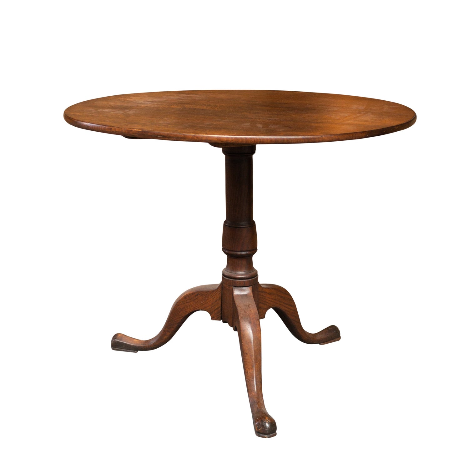 Antique Round Tilt Top Table, 31"dia x 26"h