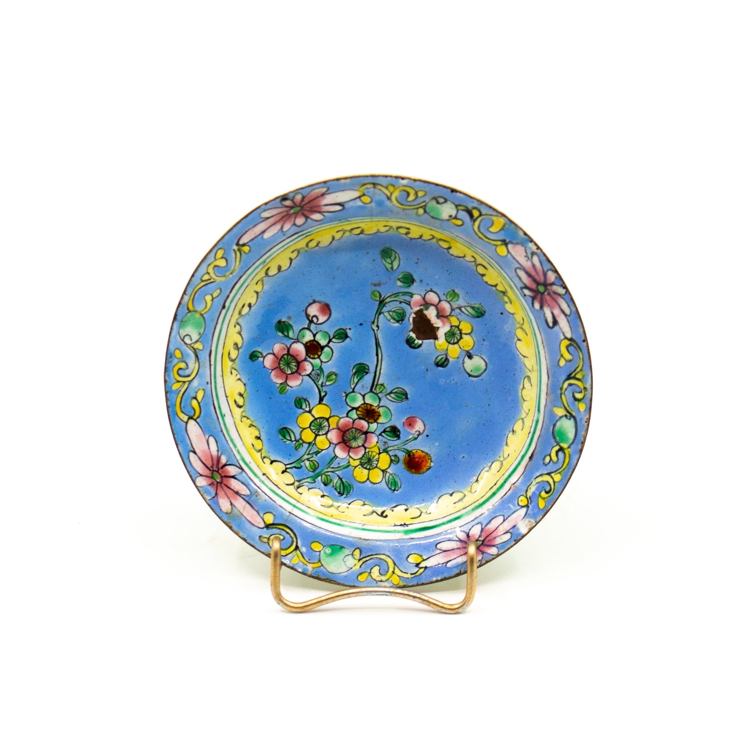 Blue Enamel Dish