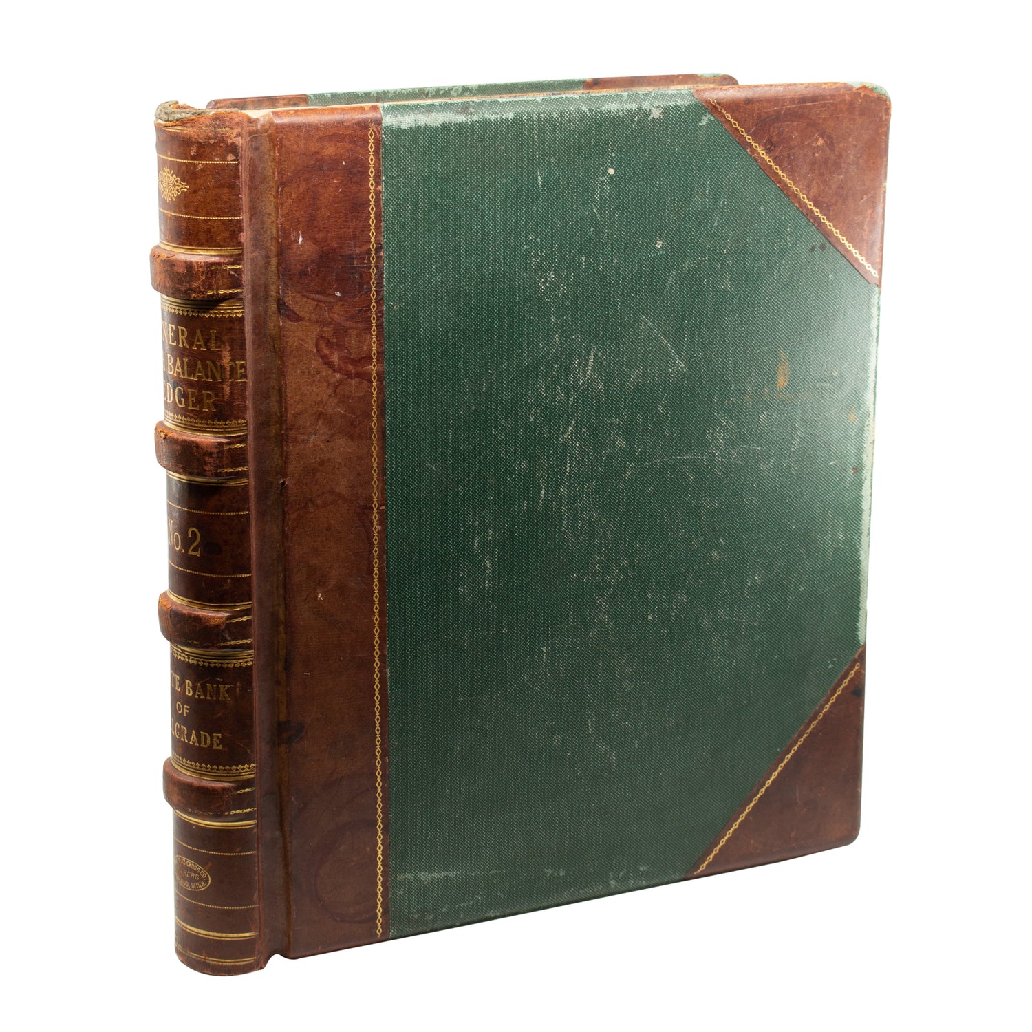 Antique General Cash Balance Ledger, 1922