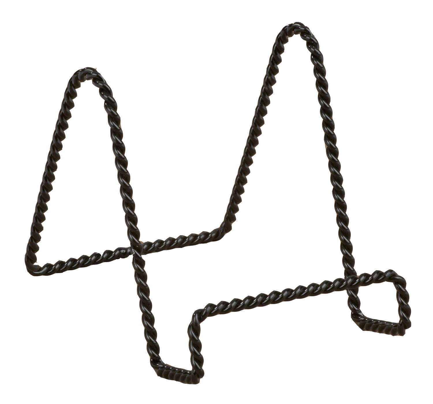 Black Braided Wire Easel, 3"h