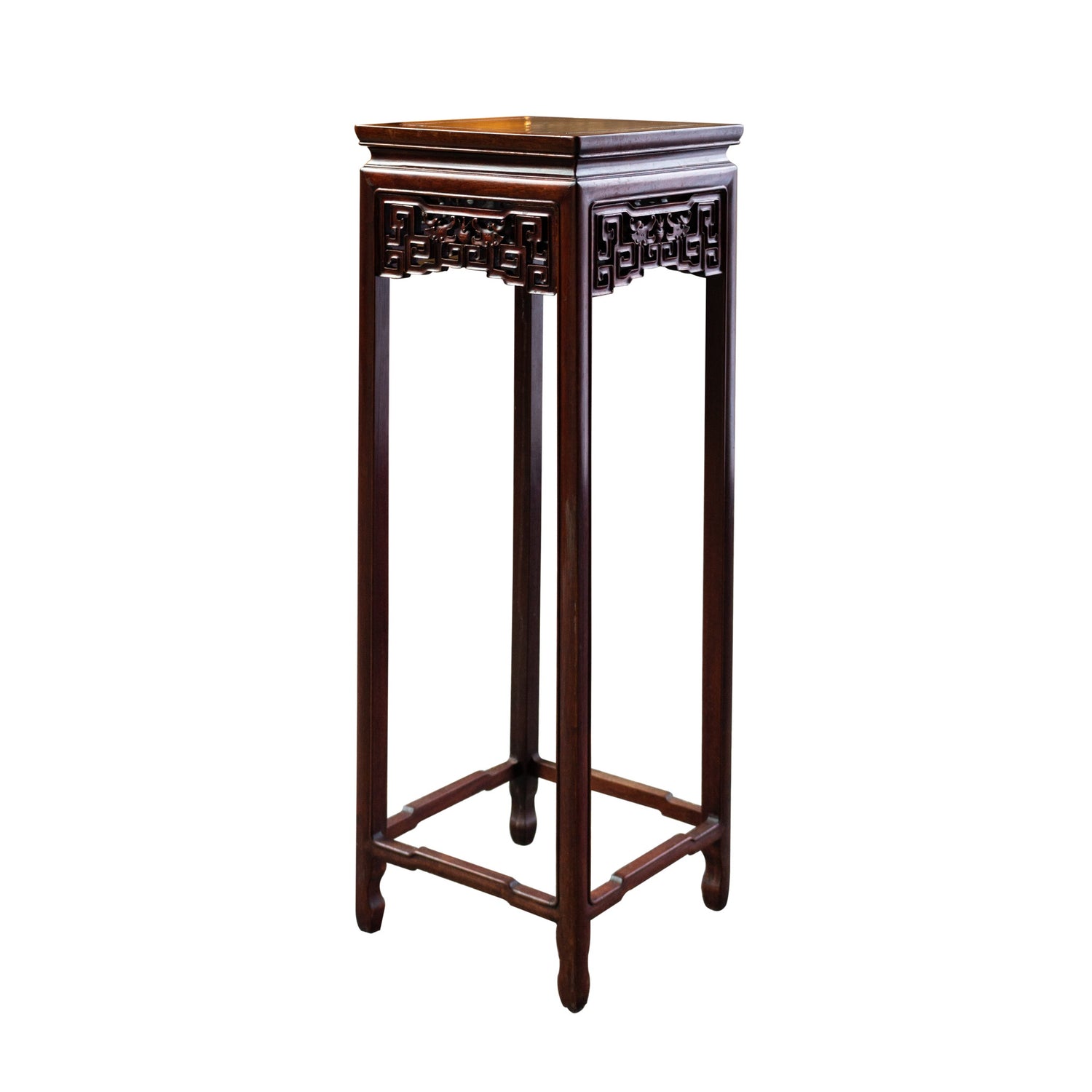 Vintage Asian Stand, 12.5"w x 12.5"d x 36"h