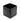 Matte Black Square Ceramic Pot