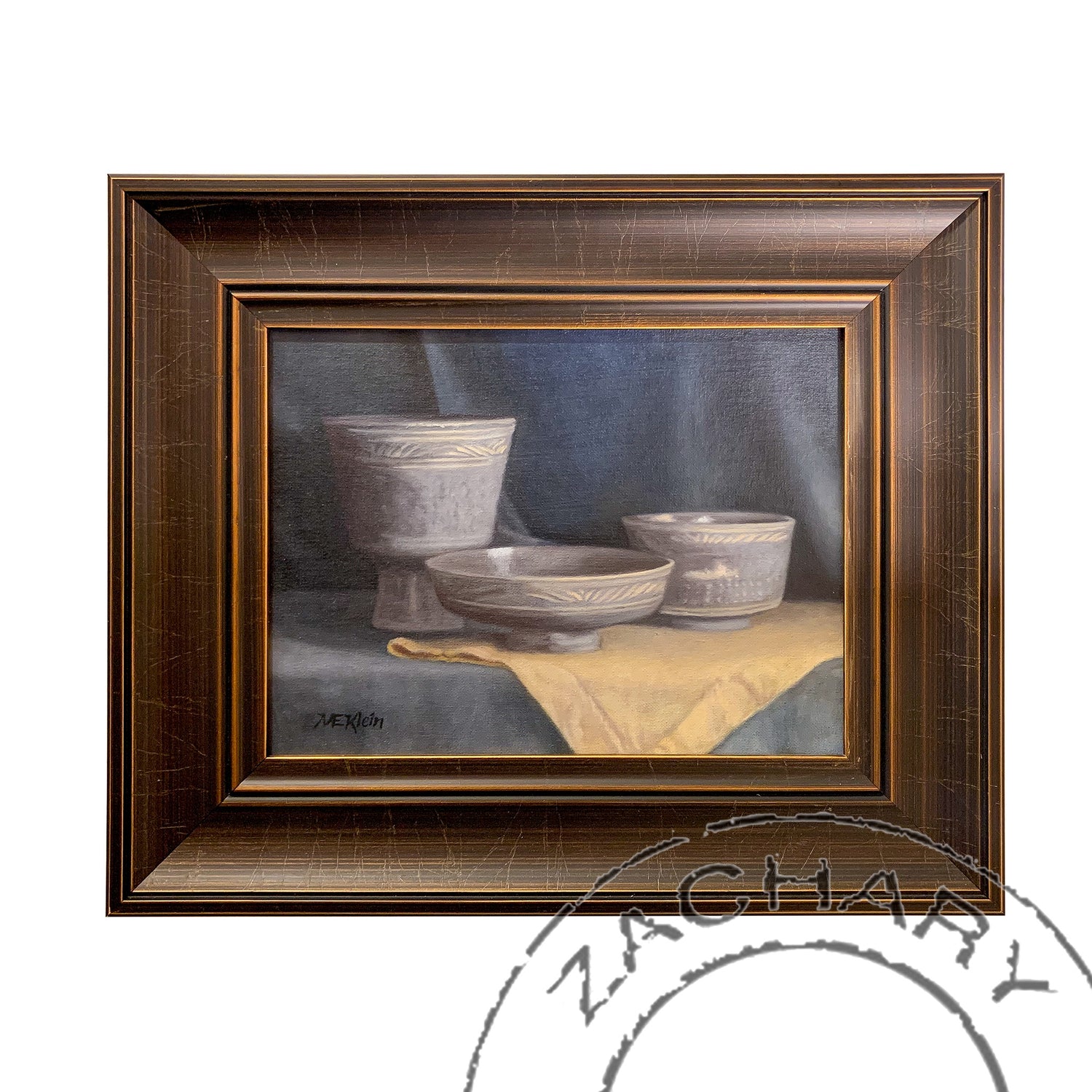 Brensnahan Pottery, Mary Klein, Oil on Linen Panel, Framed