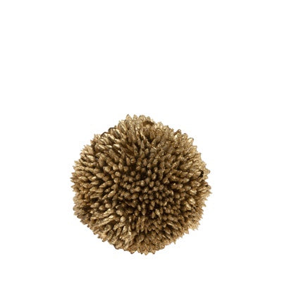 Gold Flower Ball, 2"