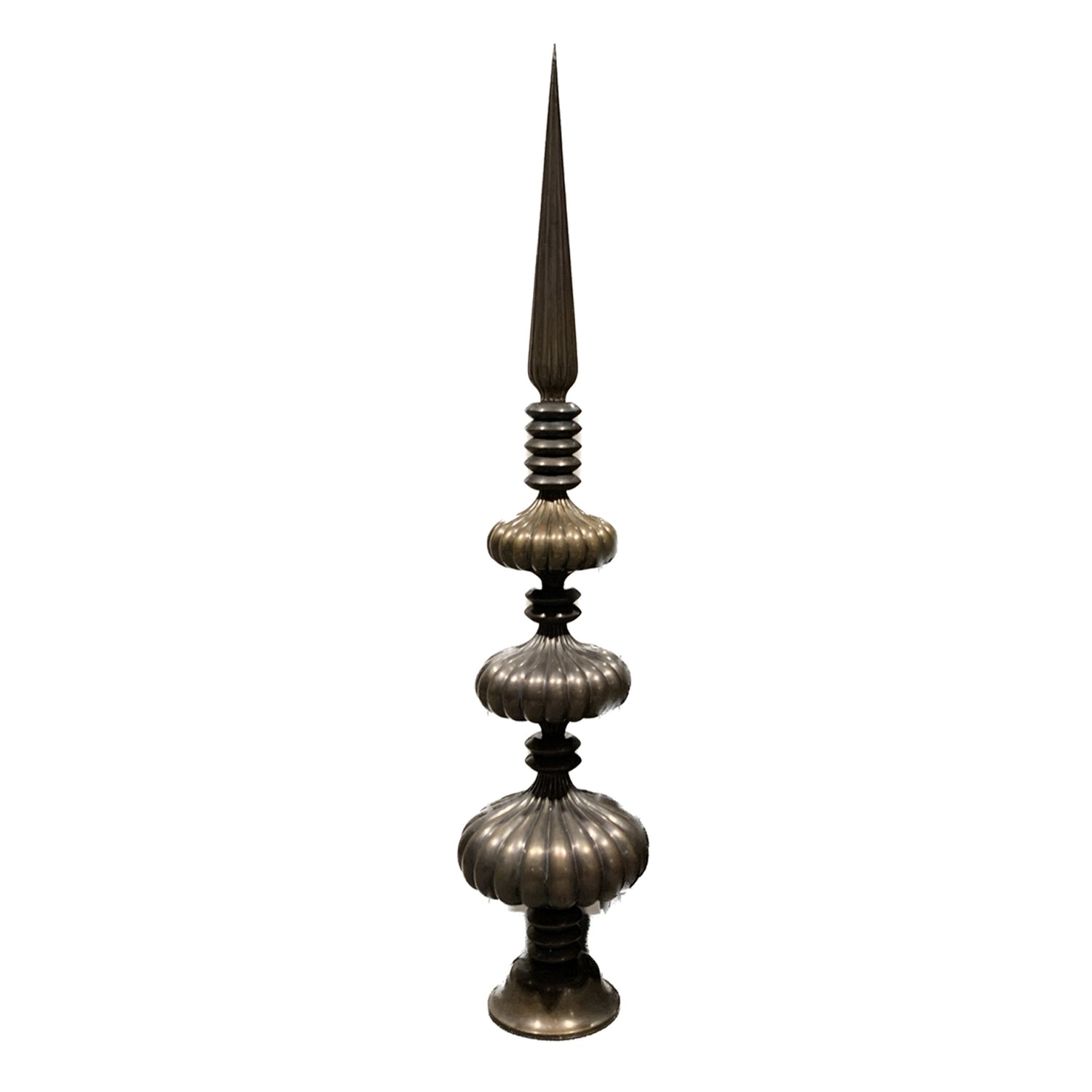 Bronze-finished Finial, 84"h