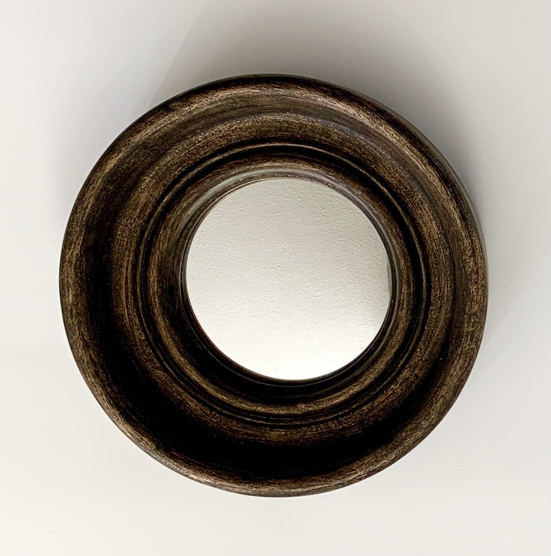 Burnished Bronze Round Mirror