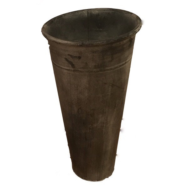 Metal Floral Bucket, 8.5"dia x17"h