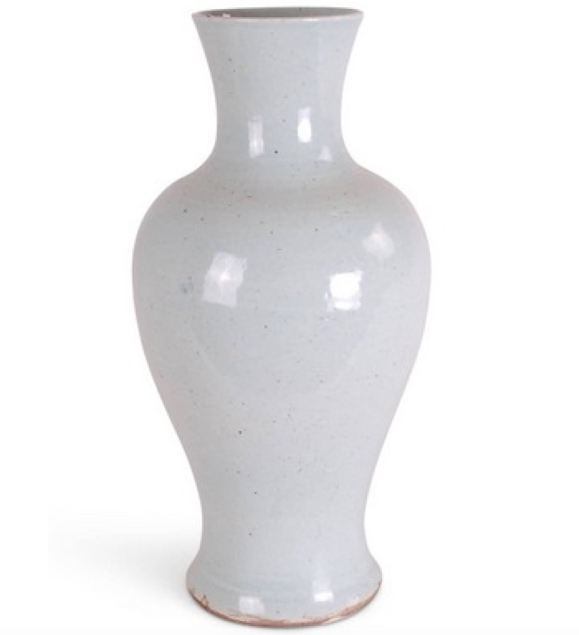 Antique-White Vase, 18"