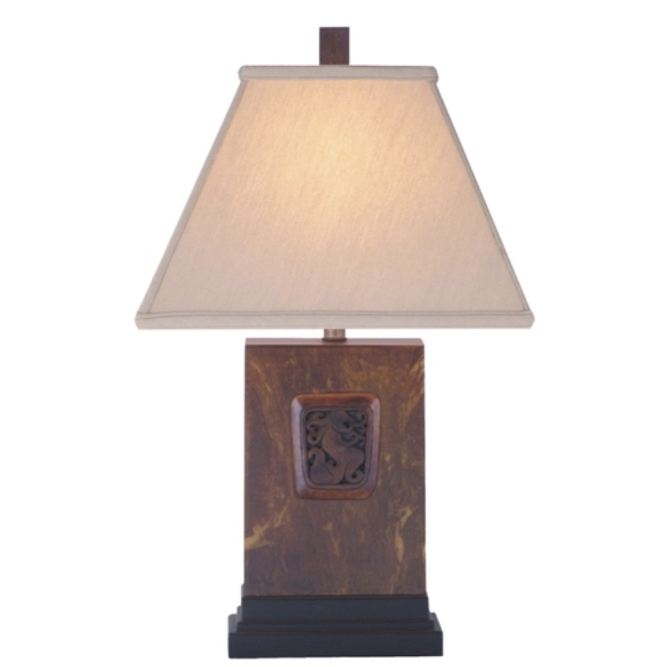Jade in Jade Lamp, 100W 3-way, 21"h