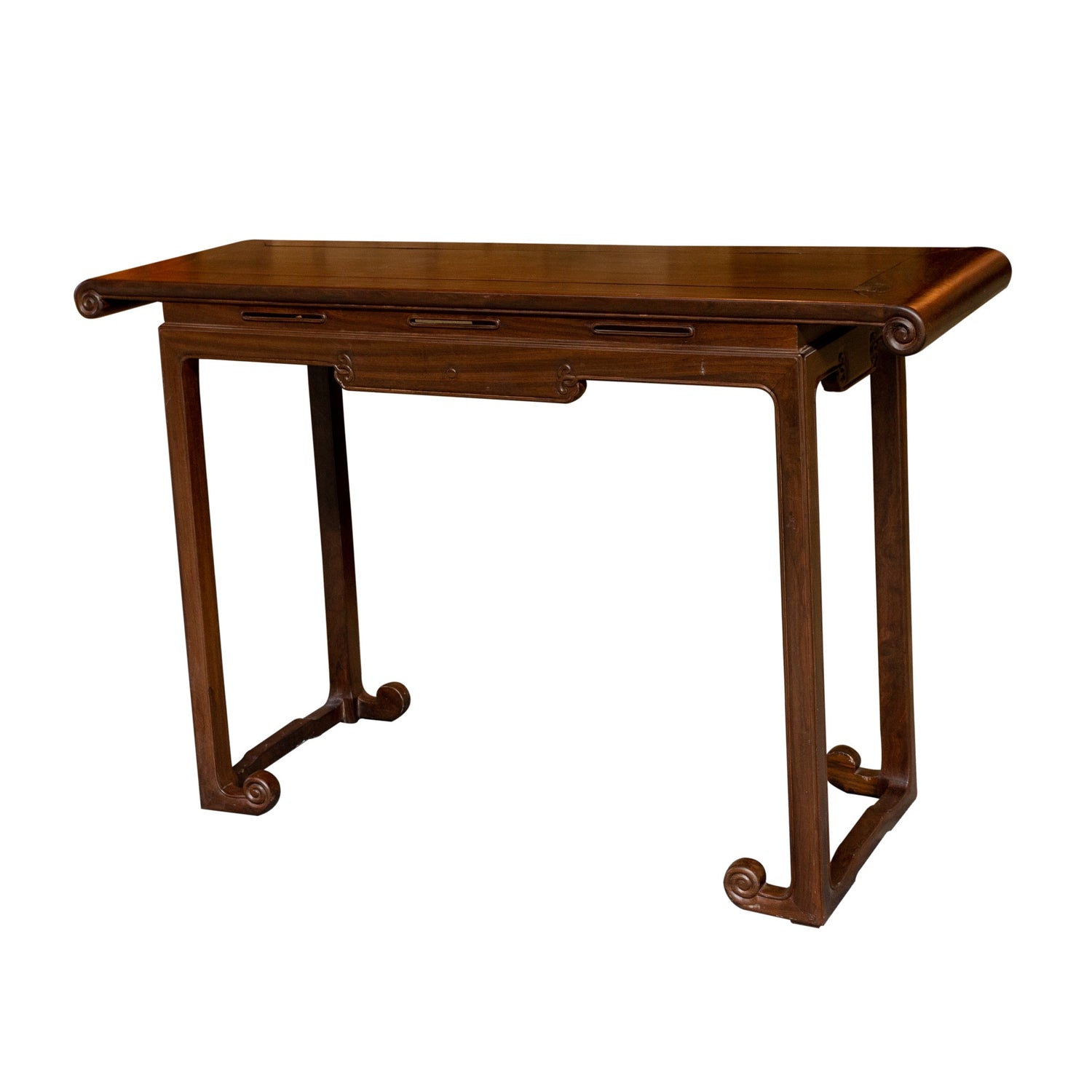Antique Rosewood Console Table, ca. 1920, 49"w x 16"d x 32"h