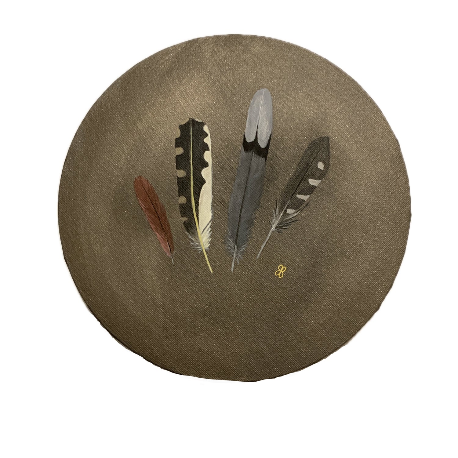 Feather Study II, Janella Fesenmaier, Acrylic on Canvas