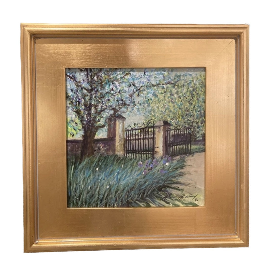"Gateway Le Lot" Richard Reynolds Ward, Acrylic on Board, Framed