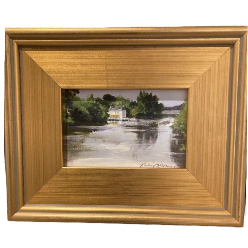 "The Charente" Richard Reynolds Ward, Acrylic on Board, Framed