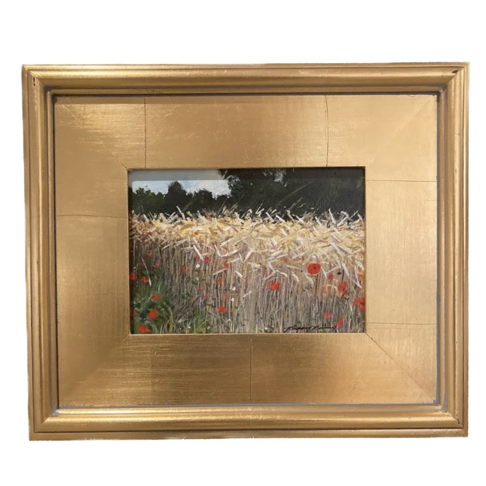 "Le Grand Perray Poppies" Richard Reynolds Ward, Acrylic on Board, Framed