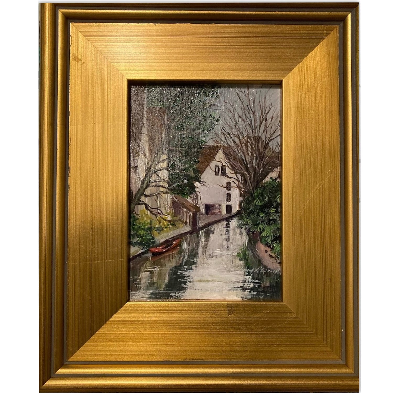 "Chartres" Richard Reynolds Ward, Acrylic on Board, Framed