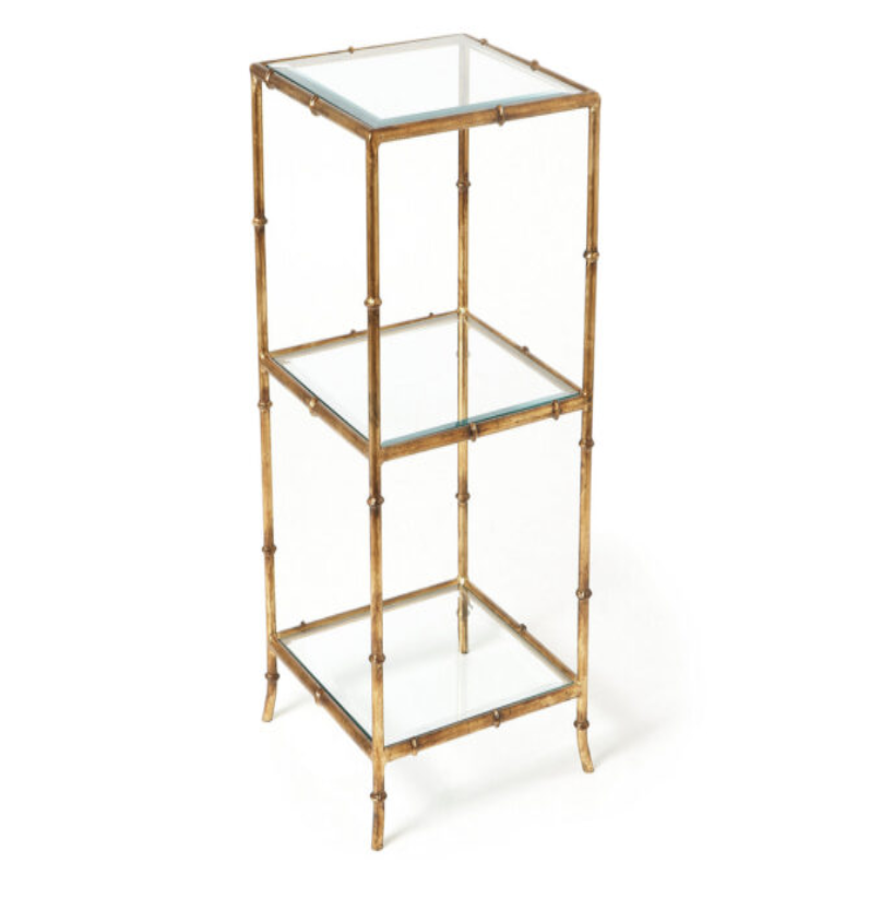 Antique Gold 3 Tier Etagere
