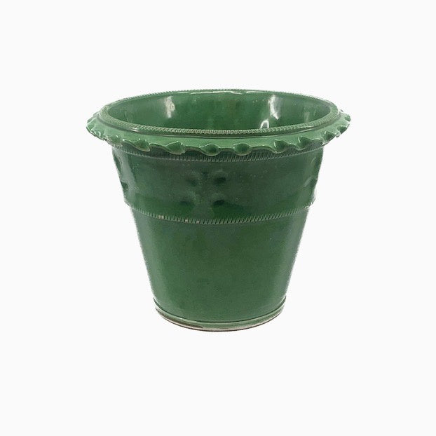 Vintage Italian Glazed Terracotta Pot