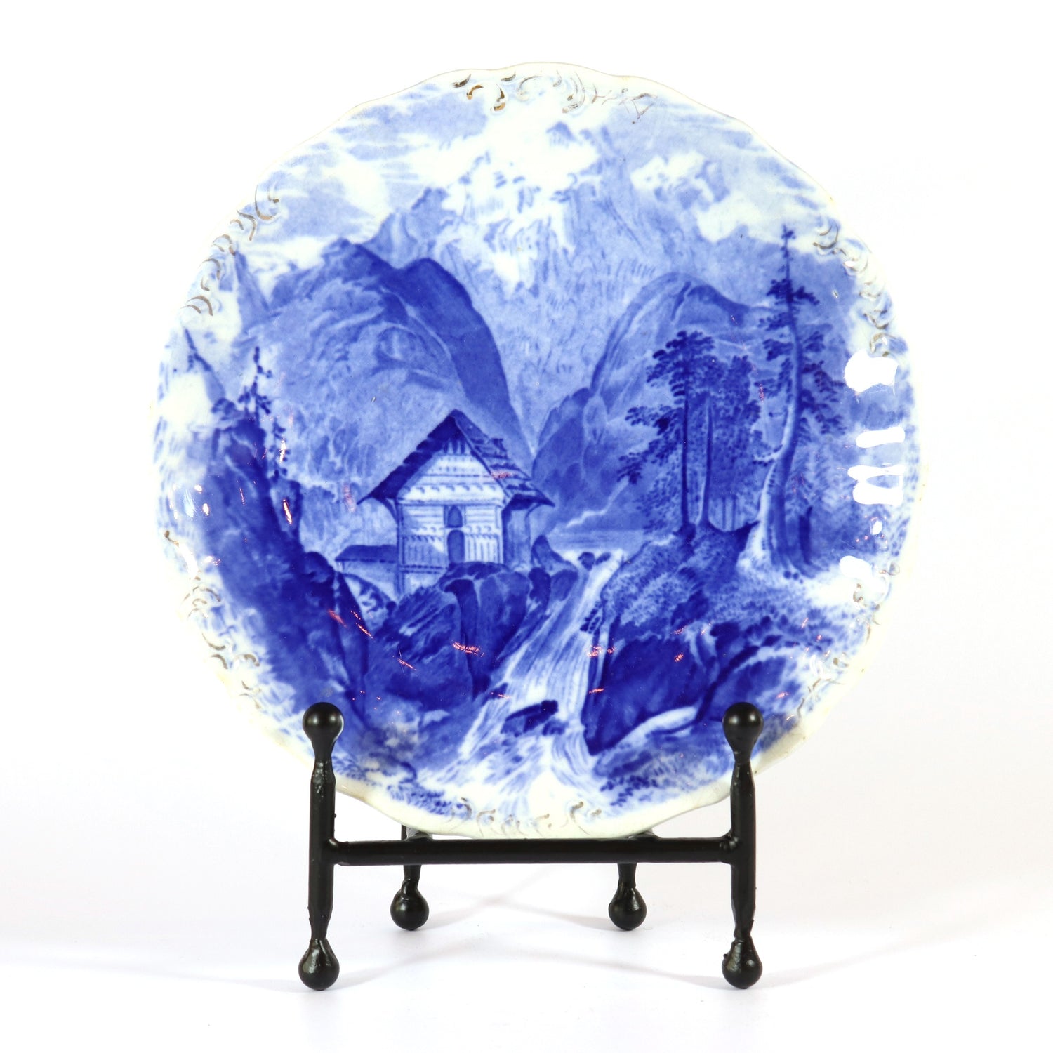 Blue + White Plate, England, ca. 1905
