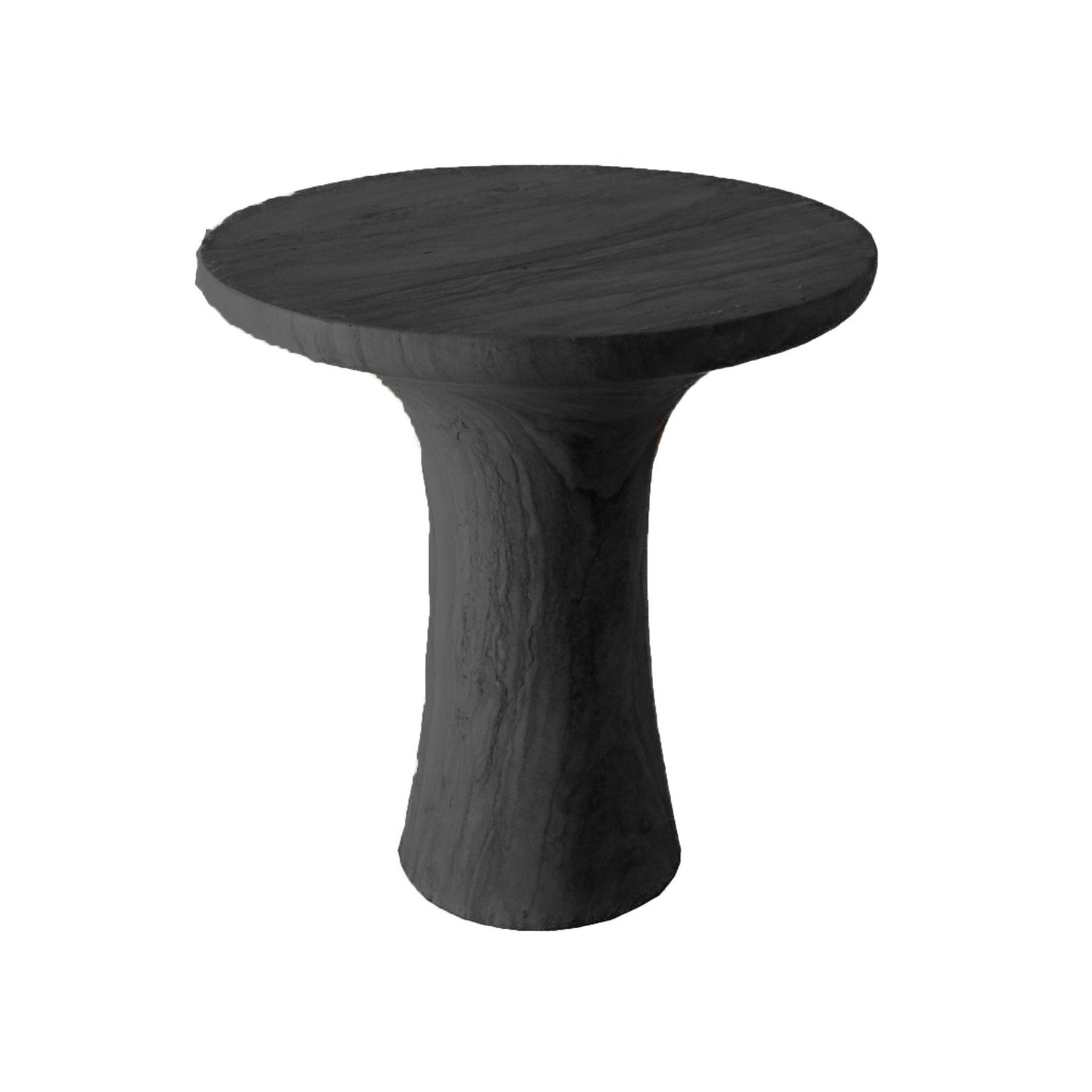 Black Marble Tabla Side Table