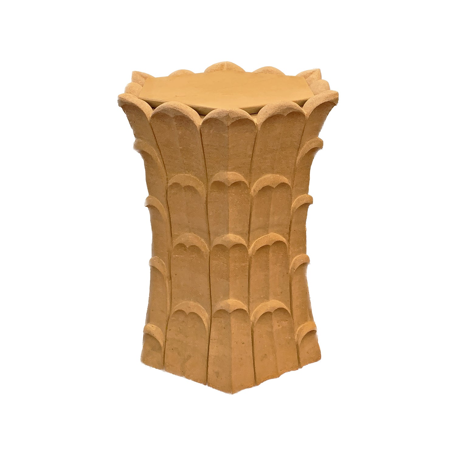 Bamboo Grove Sandstone Table with Hexagon Top