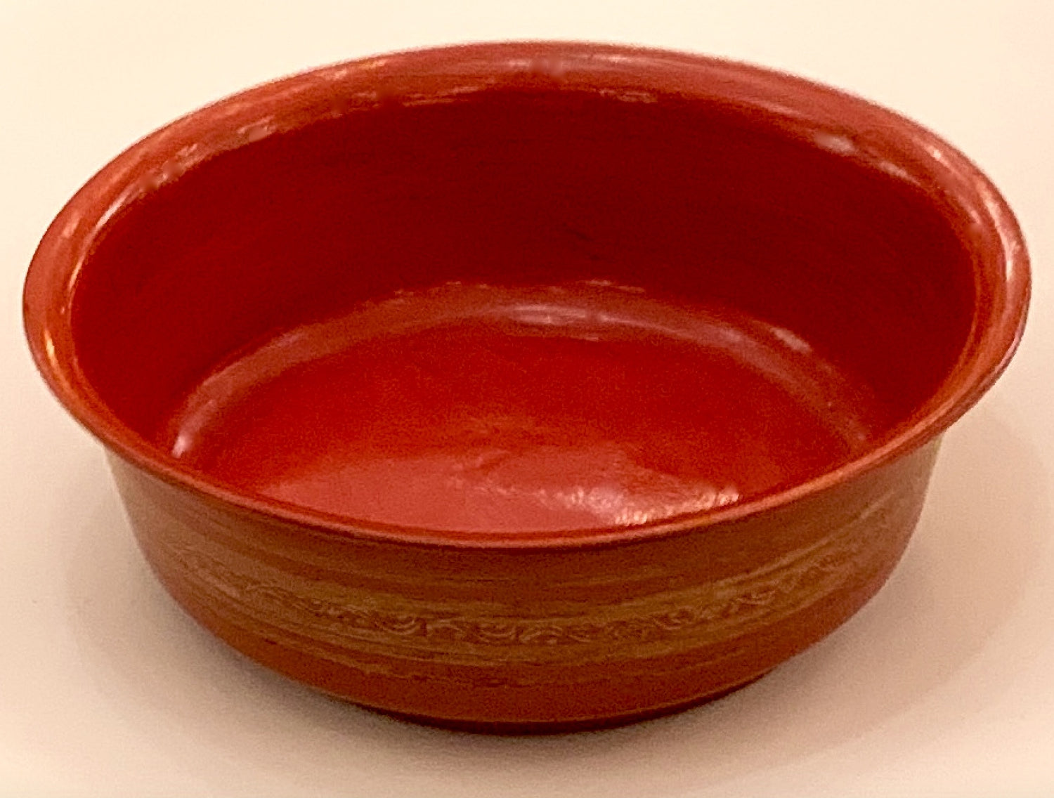 Burmese Red Lacquered Bowl