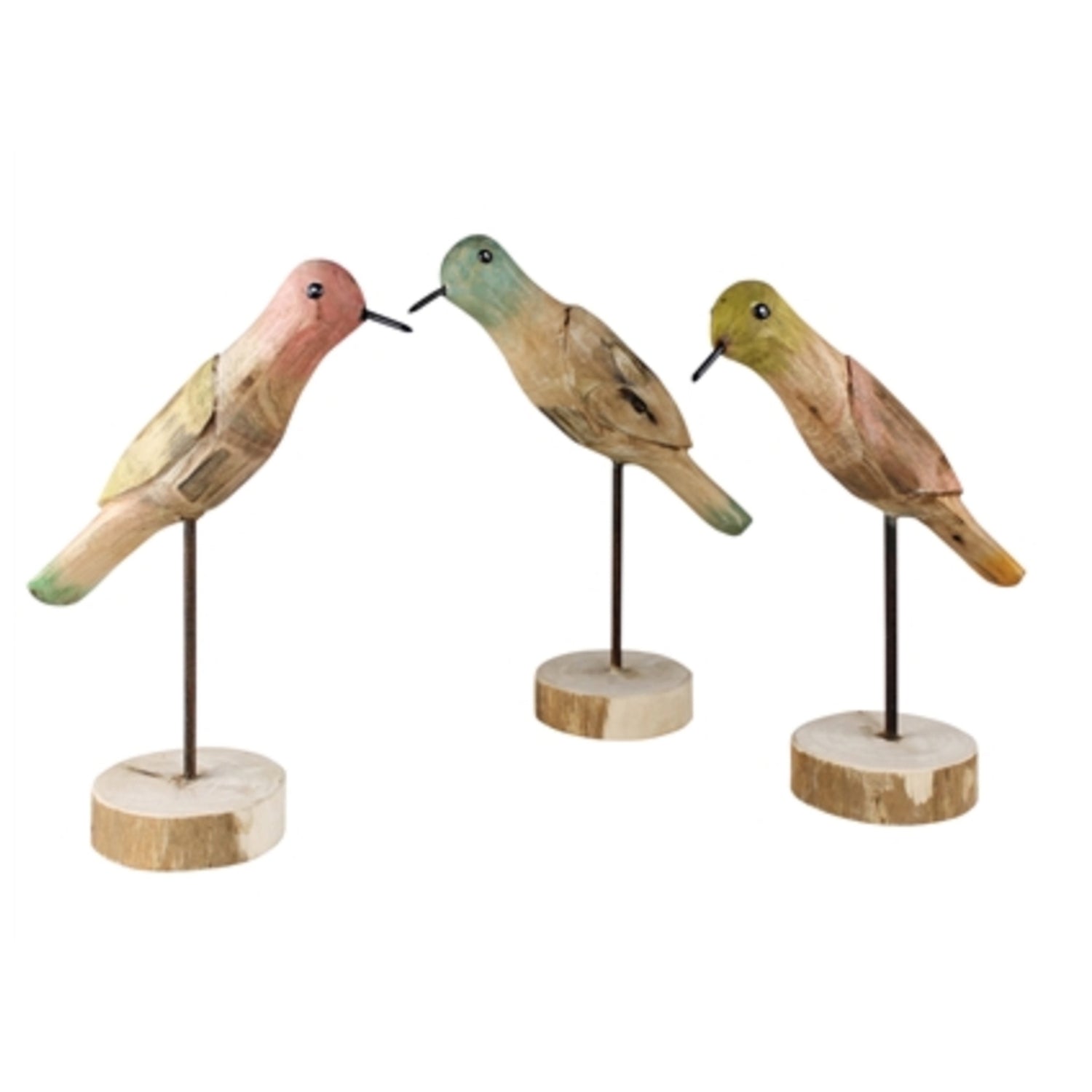 Wood Parakeet on Stand