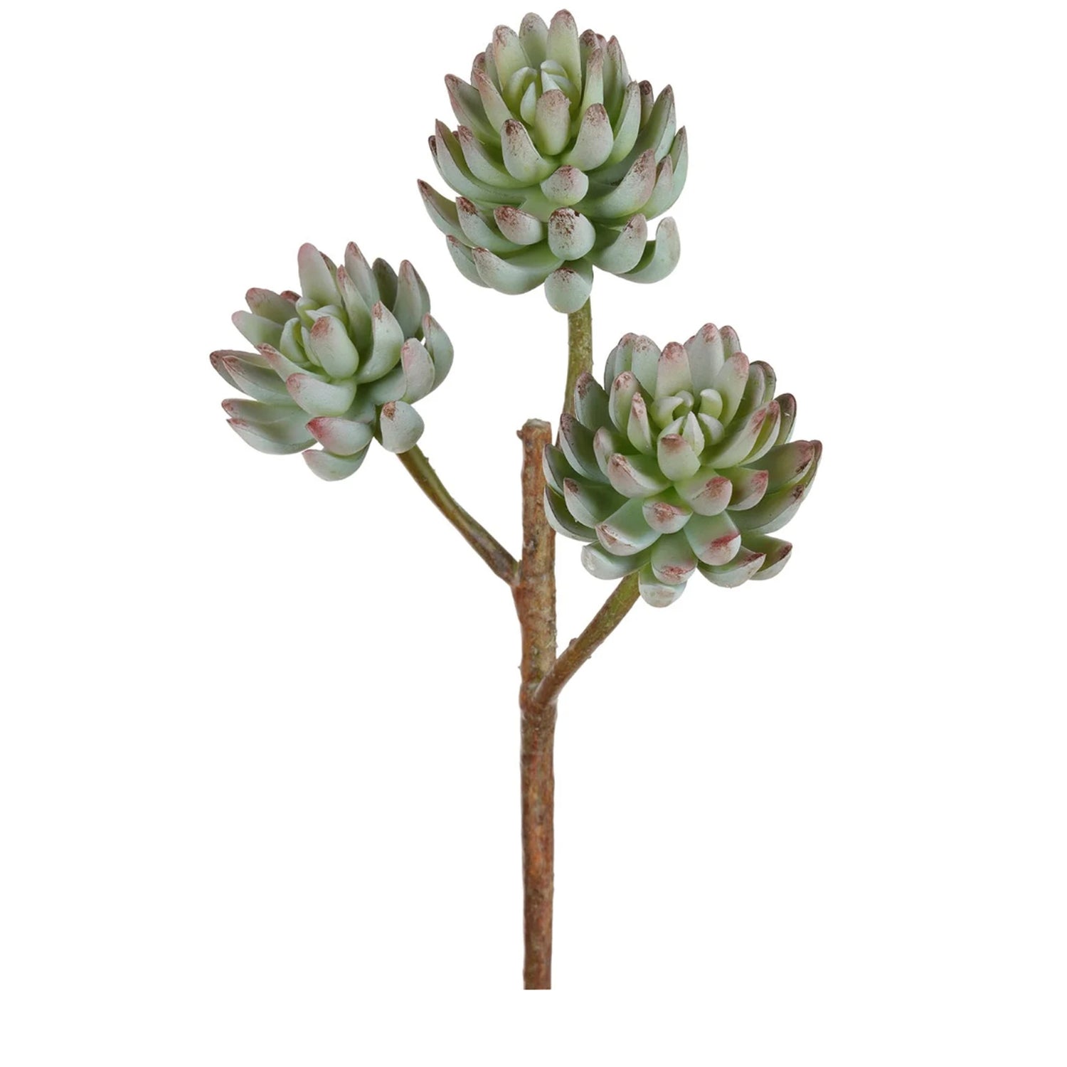 Gray, Burgundy Succulent Pick, 14"