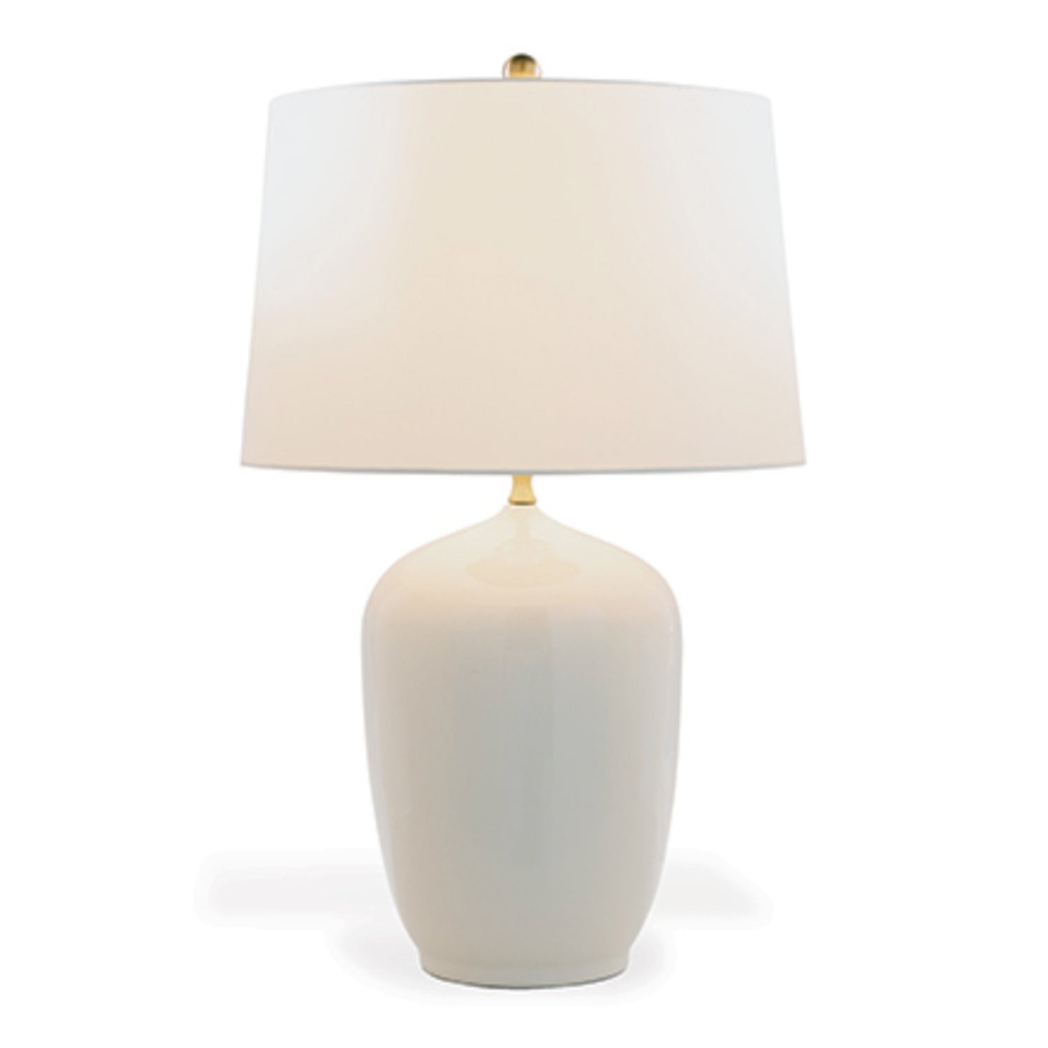 Cream Porcelain Table Lamp, 32"h