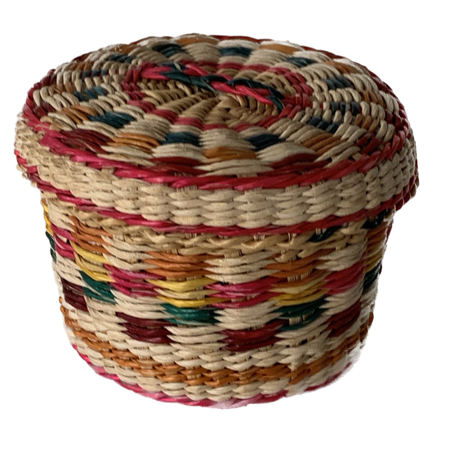 Small Round Covered Basket