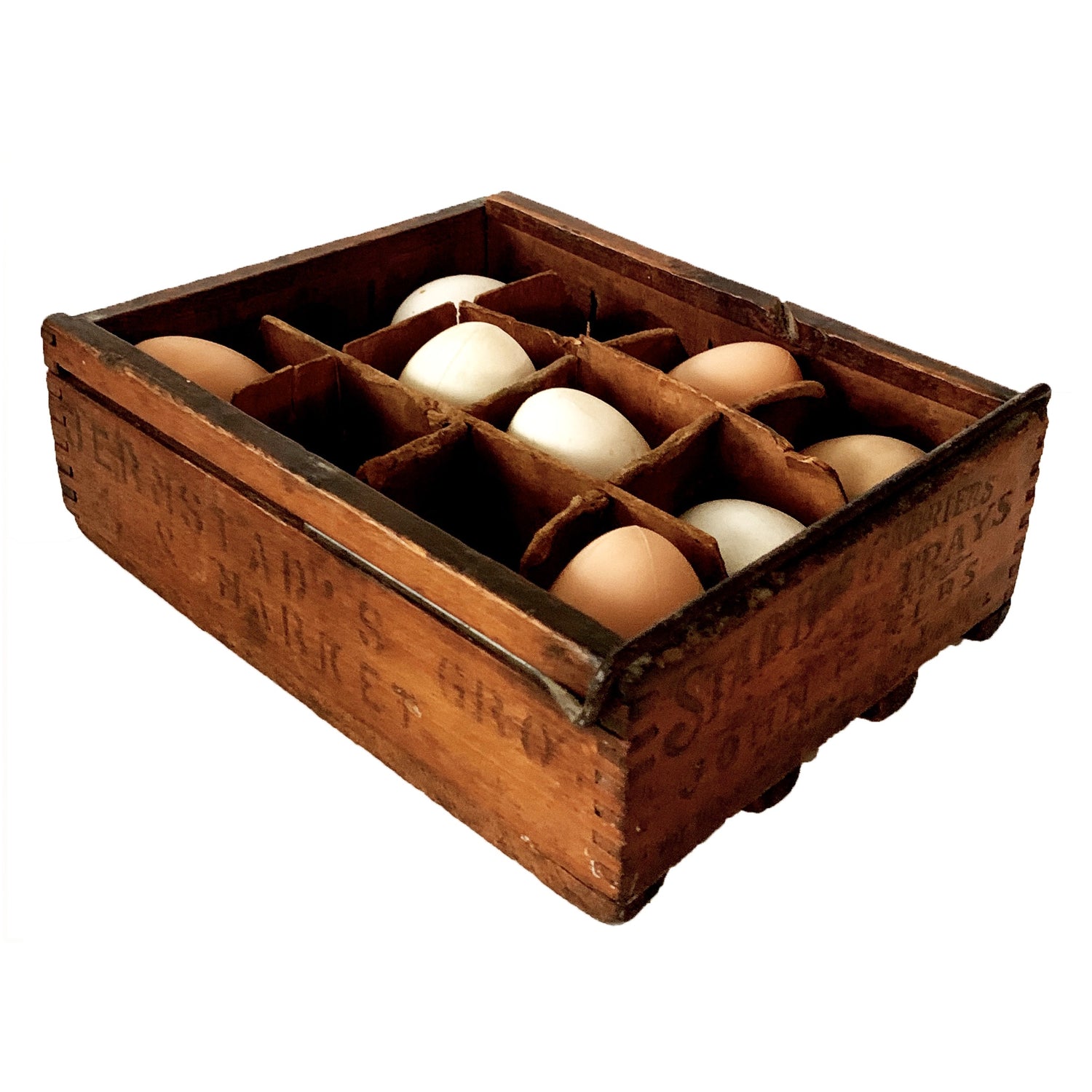 Antique Wood Egg Crate, Rochester, NY, ca. 1905