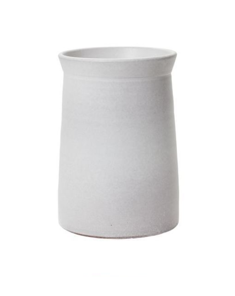 Matte White Glazed Pottery Vase