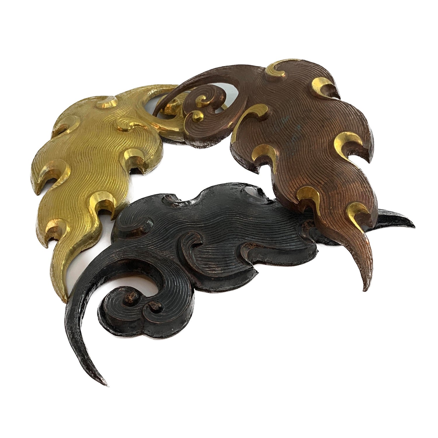 Flame Fragment, Brass with Patina