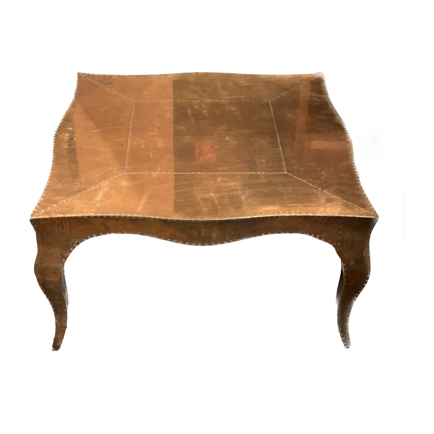Stephanie Odegard Copper Table, 24.5"sq x 13"h
