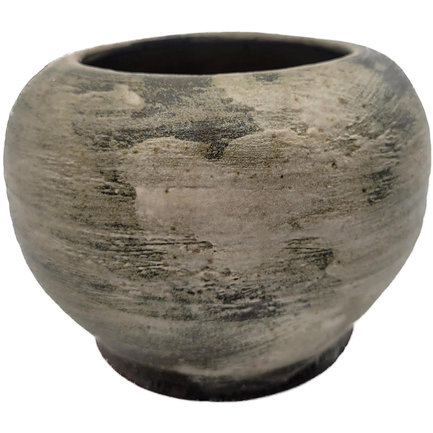 Antique Green Stoneware Pot