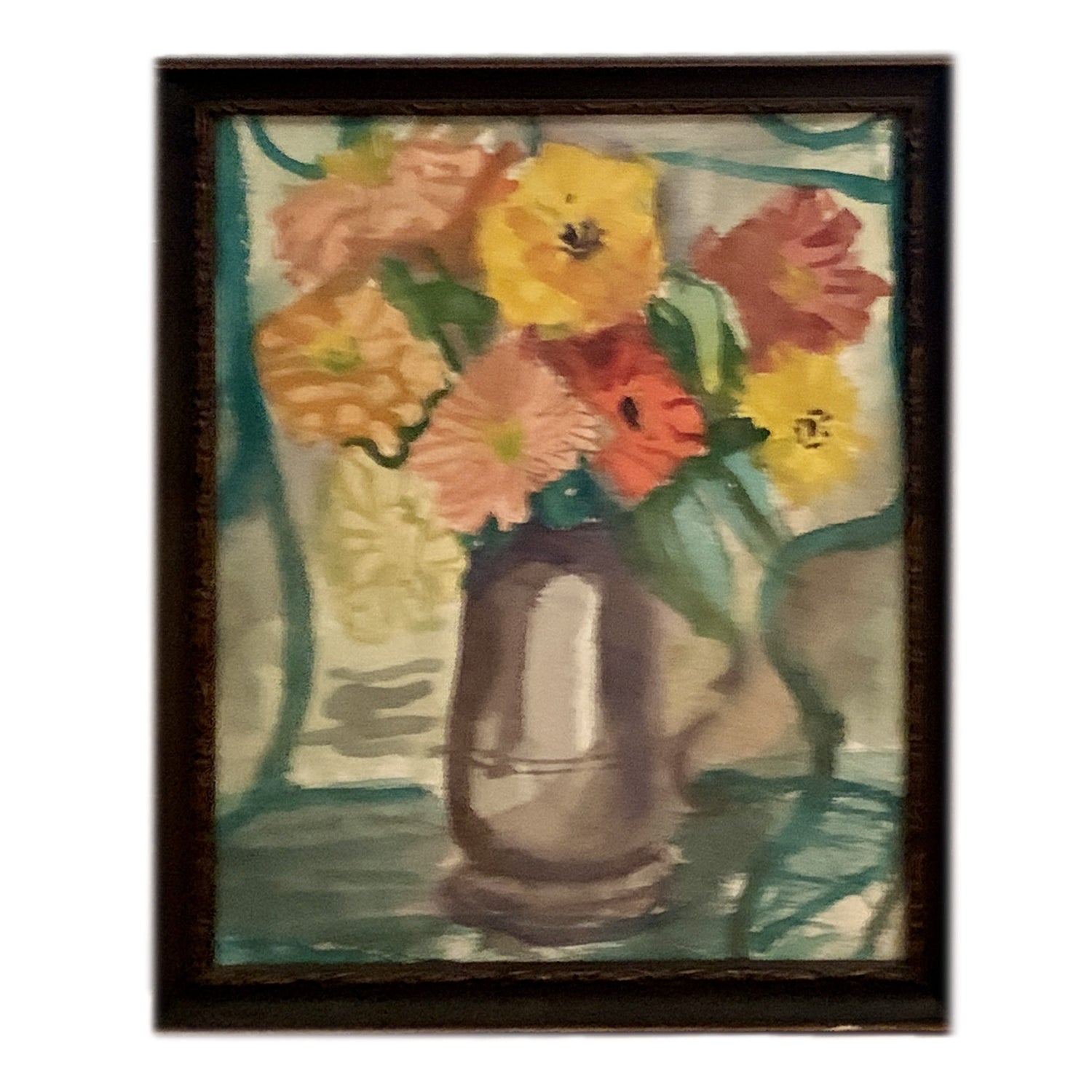 Vintage Floral Watercolor, Elizabeth Grant, Framed