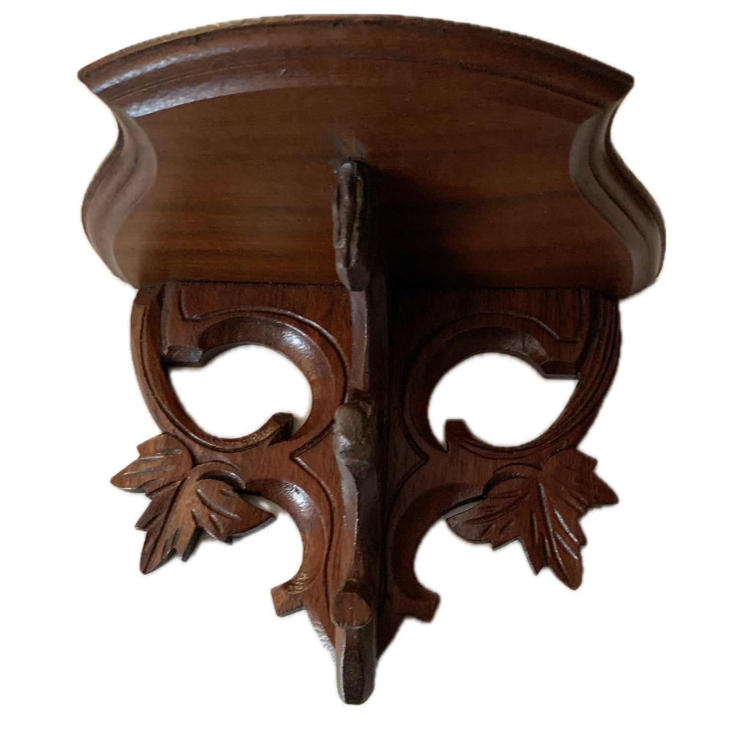 Antique Walnut Black Forest Wall Bracket, each