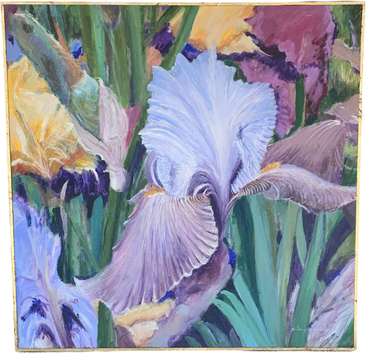 "Chelsea Iris" Richard Reynolds Ward, Giclee on Canvas, Framed