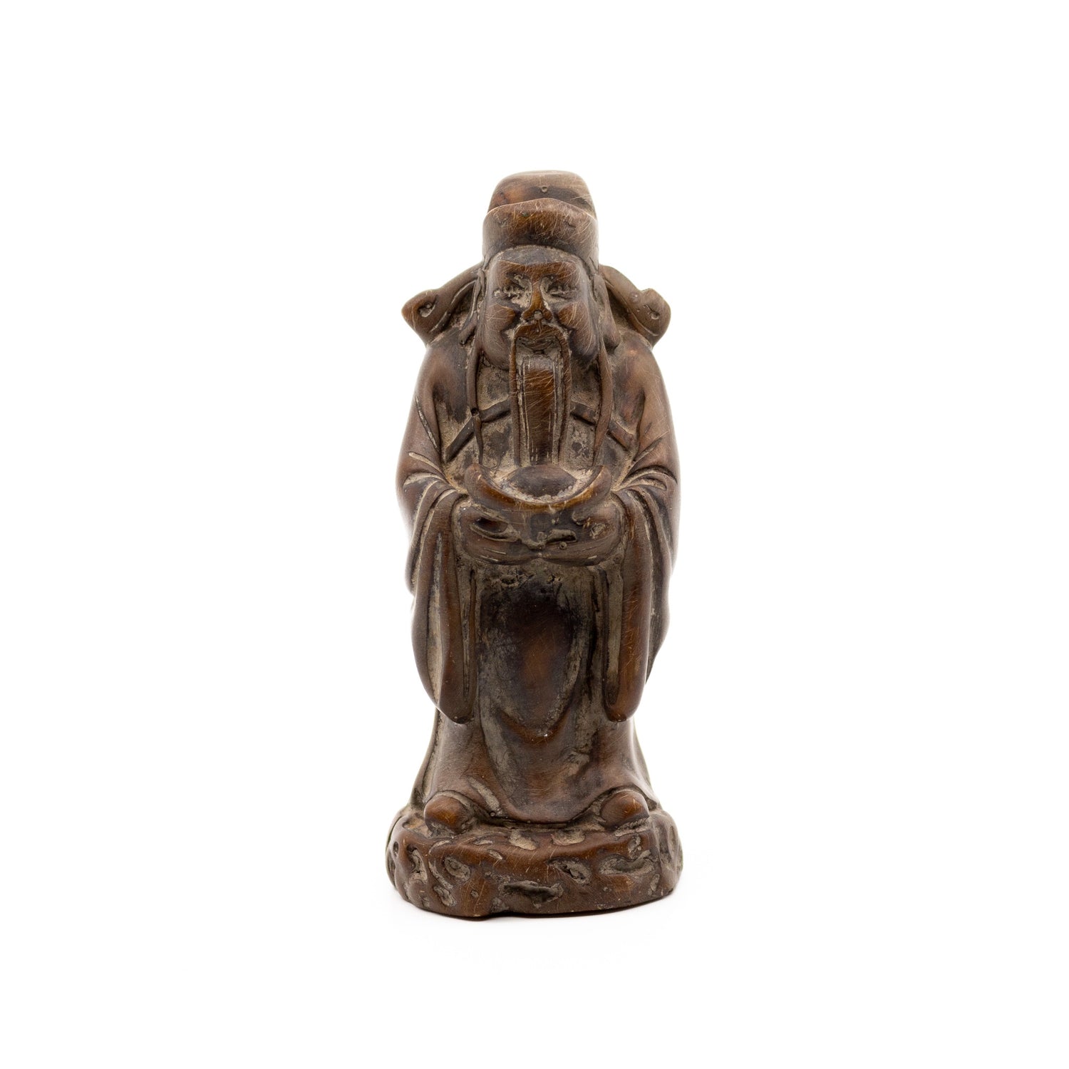 Antique Soapstone Monk