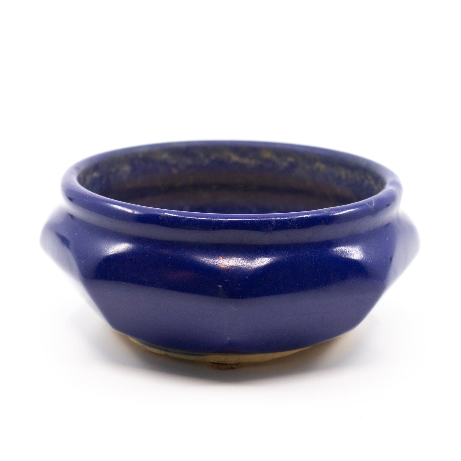Vintage Blue Pot, 6"w x 6"d x 2.75"h