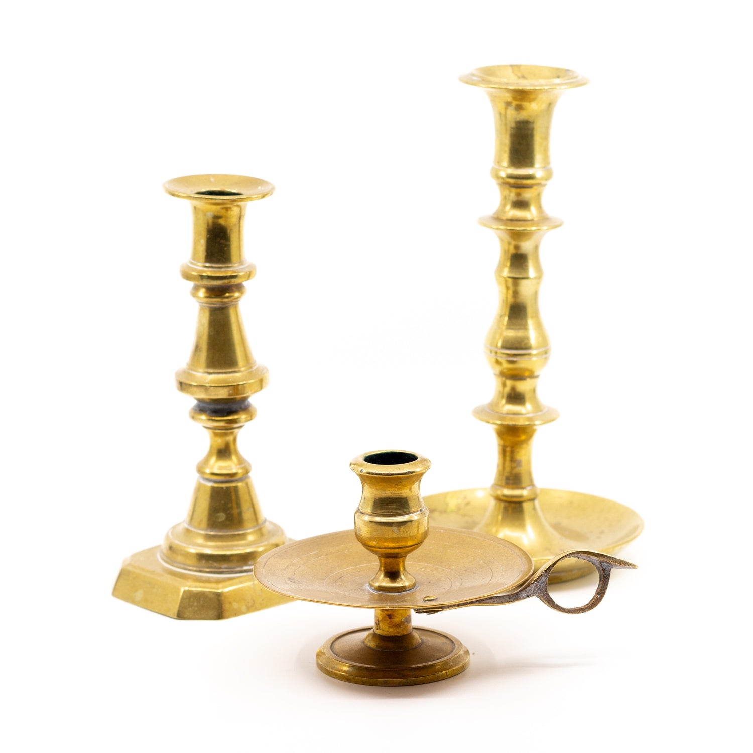 Antique Brass Candleholder